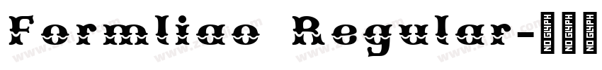 Formliao Regular字体转换